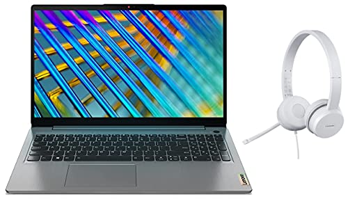 Image of Lenovo IdeaPad Slim3 2021 11thGen Intel i5 15.6 inch(39.62cm) FHD IPS ThinLight Laptop 4side Narrow(8GB /512GB SSD /Win /MS19 /1.65Kg) 82H800RFIN 110 Stereo USB-A Headset