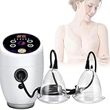 Masajeador Eléctrico de Pecho, Máquina Vibratoria para Levantar el Busto, 15 Velocidades, Compresa Caliente a Temperatura Constante, Temporizador de 15 Minutos, Carga USB, Prevenir la Caída del Pecho