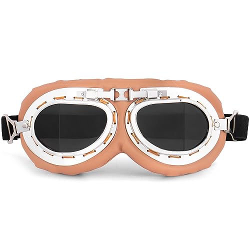 Image of Peicees Vintage Helmet Goggles Motorcycle Goggles Bike Motorcross Pilot Goggle