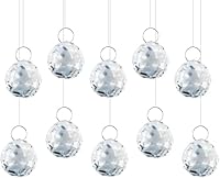 MINISOISO 24 Stück Sonnenfänger Kristall, 20mm Prisma Kristall, Kristalls Glas Prisma, Kristalle zum Aufhängen, Suncatcher für Fensterdeko, Deckenleuchter, Fenstern, Gärten