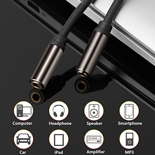 Cable adaptador 3.5mm hembra a hembra, pack de 3 miniatura 7