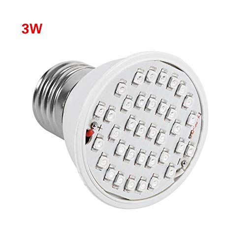 Led Grow Light Bulb, LED Full Spectrum Plant Grow Light Lamp Bulb Indoor Greenhouse Plants Hydroponic Flower Veg Growing Lamps(36LED)