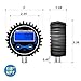 MEANLIN MEASURE 0-300PSI Digital Pressure Gauge with Rubber Cover, Lower Mount, Accuracy 1%, Resolution 0.1psi, with 1/8