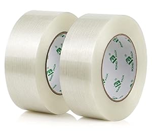 BOMEI PACK Filamentband, verstärkt, 50mm x 50m, 2 Rollen