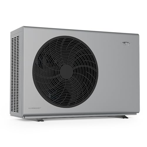 ALSAVO Pompe À Chaleur Air-Eau Monobloc Grise HEAT R290 7 kW, Monophasé avec Einzelventilator, A+++ Efficacité Énergétique, Pour Chauffage Et Eau Chaude