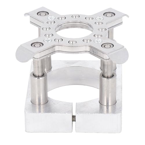 Cocoarm Pince de Moteur de Broche de Machine de Gravure, Support Fixe de Moteur de Graveur en Aluminium et en Acier Inoxydable 65 Mm, Support Flottant pour Broches Refroidies par Air Refroidies à