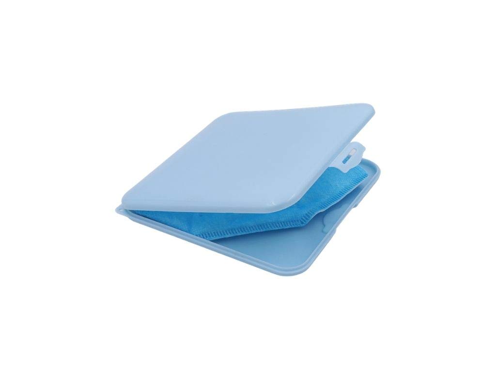 SUVO2 Pack Protective Face Cover Storage Case | Portable Plastic Storage Boxes with Lids | Contaminant Protection Case (Blue)