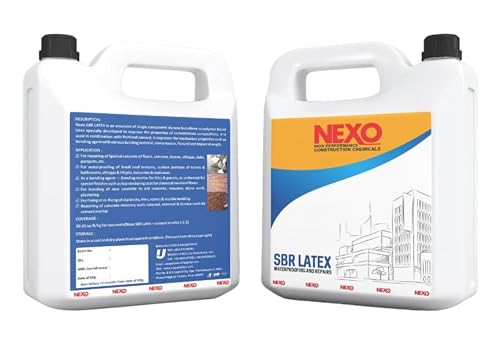 Image of (5 kgs) Nexo SBR Latex Super Latex SBR Latex for Waterproofing & Repairs for Roofs, Terraces, Bathrooms, Bonds strongly to concrete, masonry, stonework, plasters