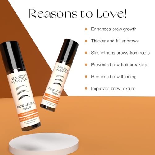 Mantttraa Brow Growth Serum | eyelash serum for growth | For Brow and lash Hairs Growth, volume & Thickness | Formulated with Redensyl, Biotin, Peptides & Amino Acids | 100% Eye Safe & Fragrance Free - 10 ml - Image 3