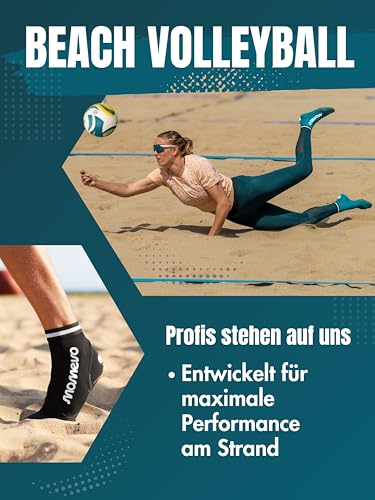 Momevo Beachmates Beachvolleyball Socken - schützende Beachsocken aus Neopren und Elasthan - idealer Kälte und Hitzeschutz