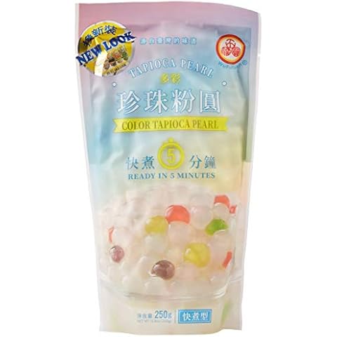 Wu Fu Yuan Colored Tapioca Pearl, 8.8 Ounces Cover