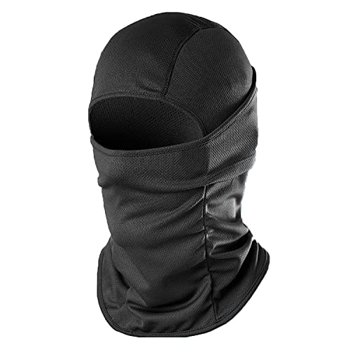 Kingsway® Dual Layer Full Face Cover Mask Use for Multi-Sports Activities, 4 Way Stretch, Quick Dry, Sweat Absorbing Fabric Helmet Liner, Biker Protective Riding Gear Balaclava for Men
