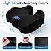 SofterCharm Seat Cushion with Carry Handle, Memory Foam for Tailbone/Sciatica Easing, Chair Cushions for Cars, Desks, Office Chair Cushion with Non-Slip Design, Ideal for Post-Surgery Recovery (Black)