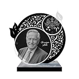 ETERNEL - Personalisierte Grabplatte Spitze Astro Widder Foto und Text anpassbar, lasergravierte Grabplatte für Hommage, Grabstein, Leichenschau, Beerdigung, Bestattung