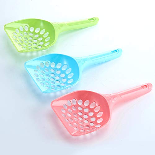 WFZ17 Pet Supplies Plastic Cat Litter Scoop Pet Care Sand Waste Scooper Shovel Hollow Cleaning Tool Random Color Small Hole# - Image 7