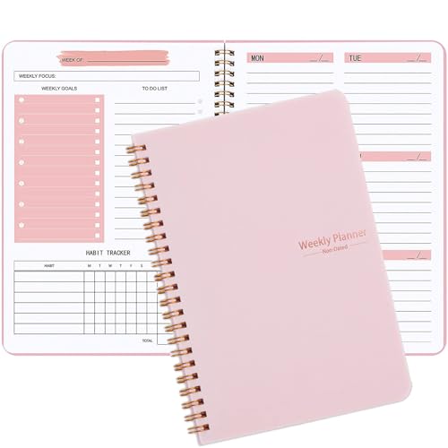 Weekly Planner Notebook A5 Undated To Do List Notebook Diary 52 Weeks