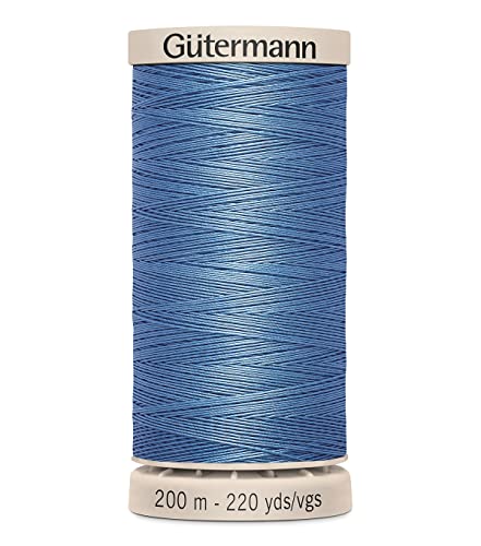 Gutermann 201Q-5725 fil piqûre 220 verges bleu clair
