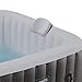 Arebos 1x almohada cervical/reposacabezas para bañeras de hidromasaje | blanco | espuma de PU resistente al agua | resistente a los productos químicos y a los olores