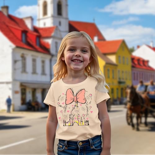 GLIGLITTR Magic Shirt for Toddler Baby Girls Magical Kingdom Tshirt Cute Castle Outfit Holiday Family Vacation Summer Tee Top - Image 5