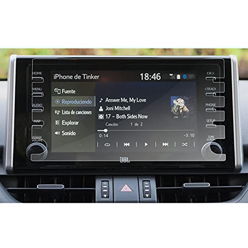 (Packs of 2) R RUIYA Car Plastic PET Screen Protector for 2021 T oyota RAV4 Prime XSE 9 Inches Touchscreen GPS Navigation System Accessories Touch Screen Center Display HD Protective Film