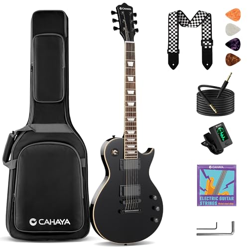 CAHAYA LP Kit Guitare Électrique - Pour Adultes et Adolescents, Guitare 39
