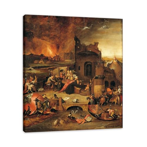 Impressions sur toile célèbre de Bosch tableau de maître 50x60