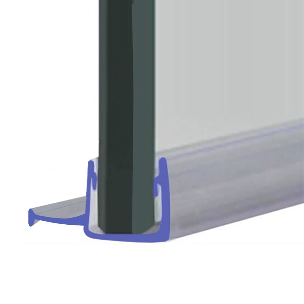 Shower Seal Uk Ltd Shower Seal For Screens, Doors Or Panels | Fits 6, 7 Or 8Mm Glass | 80Cm, 90Cm, 140Cm Or 2M Long | Seal139 (200Cm)