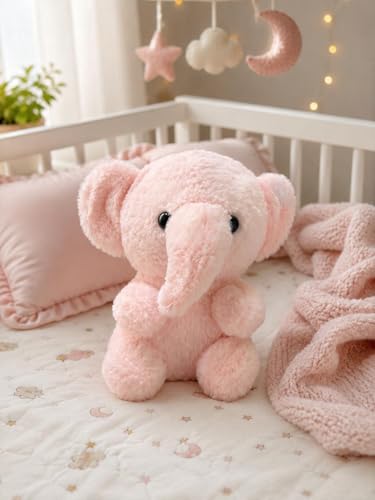 Image of SCOOBA Lucky Baby Elephant Soft Toys for Kids Babies 20cm(Lucky Baby Elephant Pink)
