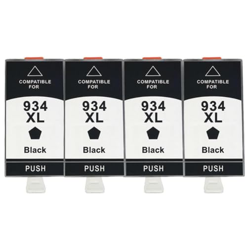 Cartouche 934XL noir compatible OfficeJet Pro 6830 6230 lot de 4