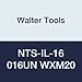 Walter Tools NTS-IL-16 016UN WXM20 Carbide NTS Threading Inserts, Internal Thread, Full Profile, American UN 60 Degree (Pack of 10)