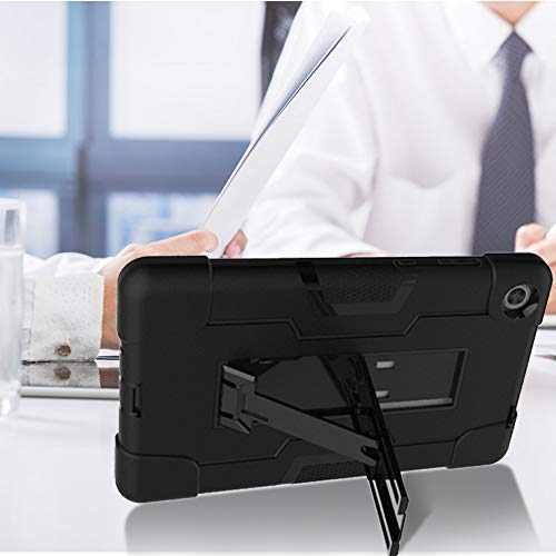 Fiewesey For Lenovo Tab M8 8 Inch Gen 3 2022 Case,Heavy Duty Hybrid Shockproof Full-Body Defender Rugged Protective Case With Stand For Lenovo Tab M8/M8 Smart/M8 Hd Lte 8 Inch Tablet(Black/Black) #TOP6