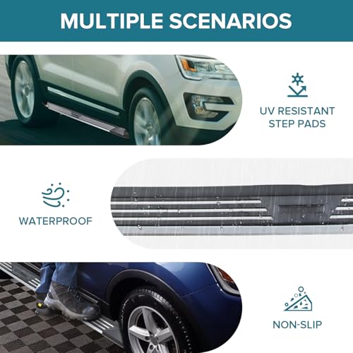 Estribos Laterales para Ford Explorer 2013-2018 Negro Aluminio miniatura 4