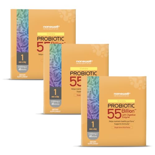NANOWELL Probiotic with Digestive Enzymes Stick Packs