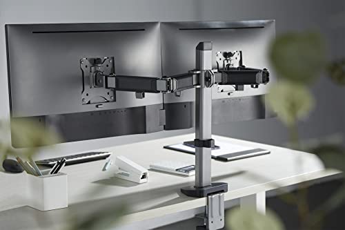 Support double écran inclinable pivotant HL50-2L pour écran PC 17-32 pouces - 2