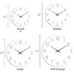Mosewa 10 Inch Silent Wall Clock