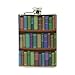 Tizorax biblioteca ripiani con vecchi libri fiaschetta in acciaio INOX, Pocket Flagon, campeggio pentola di vino, regalo per uomo o donna, 226,8 gram