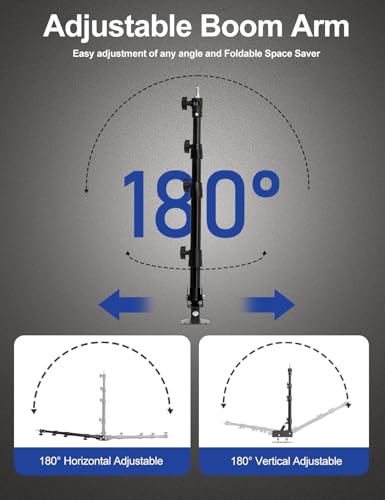 Image of AMBITFUL 43inch /110cm Ring Light Wall Mount Triangle Boom Arm
