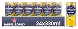San Pellegrino Naturali Limonata Zitronen-Limonade mit 16% Zitronensaft (aus Konzentrat) 24er Pack (24 x 330ml) Einweg-Dosen