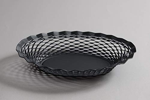 ロジェオルフェヴル(Rojer Orfevre) ステンレス ブレッドバスケット ブラック サイズ: W24.5xH4.5xD18(cm)