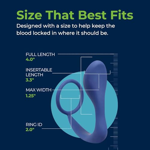 LYNK-Pleasure-Cock-Ring-Prostate-Massager-Seamless-Silicone-Prostate-Toy-Butt-Plug-Combo-for-Men-Male-Sex-Toy-for-Penis-and-Anal-Phthalate-Latex-Free-Easy-to-Use-for-Beginners