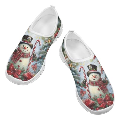 Cute Shoes for Girls Little Kid Sneakers Cartoon Print Running Shoes for Girls Christmas Outfits2