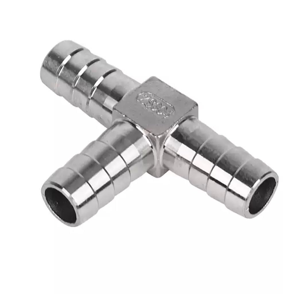 1x T-förmiges T-Stück Aus 304 Edelstahl – Schlauchtülle Pagode, 40 Mm Außendurchmesser, Für Wasser, Öl, Luft & Mehr, Robust & Korrosionsfest
