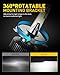 AUXITO H4/9003/HB2 LED Bulbs, 900% Brightness 6500K Cool White, CSP Chips 9003 Fog Lamps Replacement, Play and Plug, Pack of 2