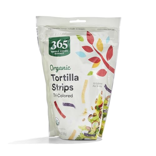 365 by Whole Foods Market, Organic Tri-Color Tortilla Strips, 3.5 Ounce - image 1
