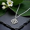 Alexander Castle Solid 925 Sterling Silver Celtic Knot Celtic Pendant Necklace for Women - Celtic Jewellery with 18" Chain & Jewellery Gift Box - 16mm #1