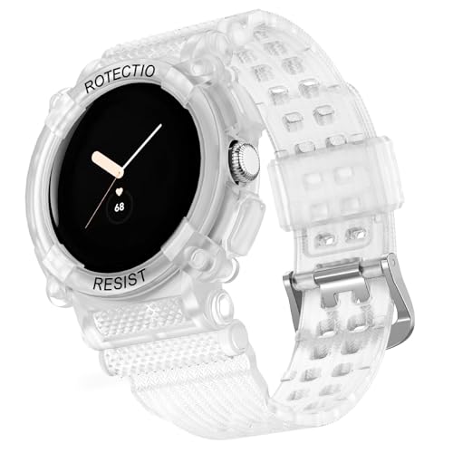[TOORQR] �R���p�`�u�� Google Pixel Watch 2/Google Pixel Watch �o���h Google Pixel Watch�����x���g �X�|�[�c�o���h ��̌^�o���h �ϏՌ� TPU ��d�\�� �����p �x���g �R�p�O���[�h�̕�