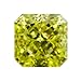 New 2026 Unisex Cubic Zirconia Asscher Cut Grrien Color Gemstones Synthetic Square Corner Loose Cz Stones Jewelry Material Fashion Trendy Accessories Creative Gift For Women And Men