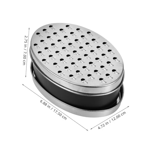 Rallador de queso de acero inoxidable con contenedor miniatura 2