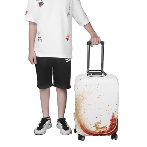 Sled Luggage Cover, Washable Elastic Suitcase Cover Protector Fit 18-32 Inch Luggage 7