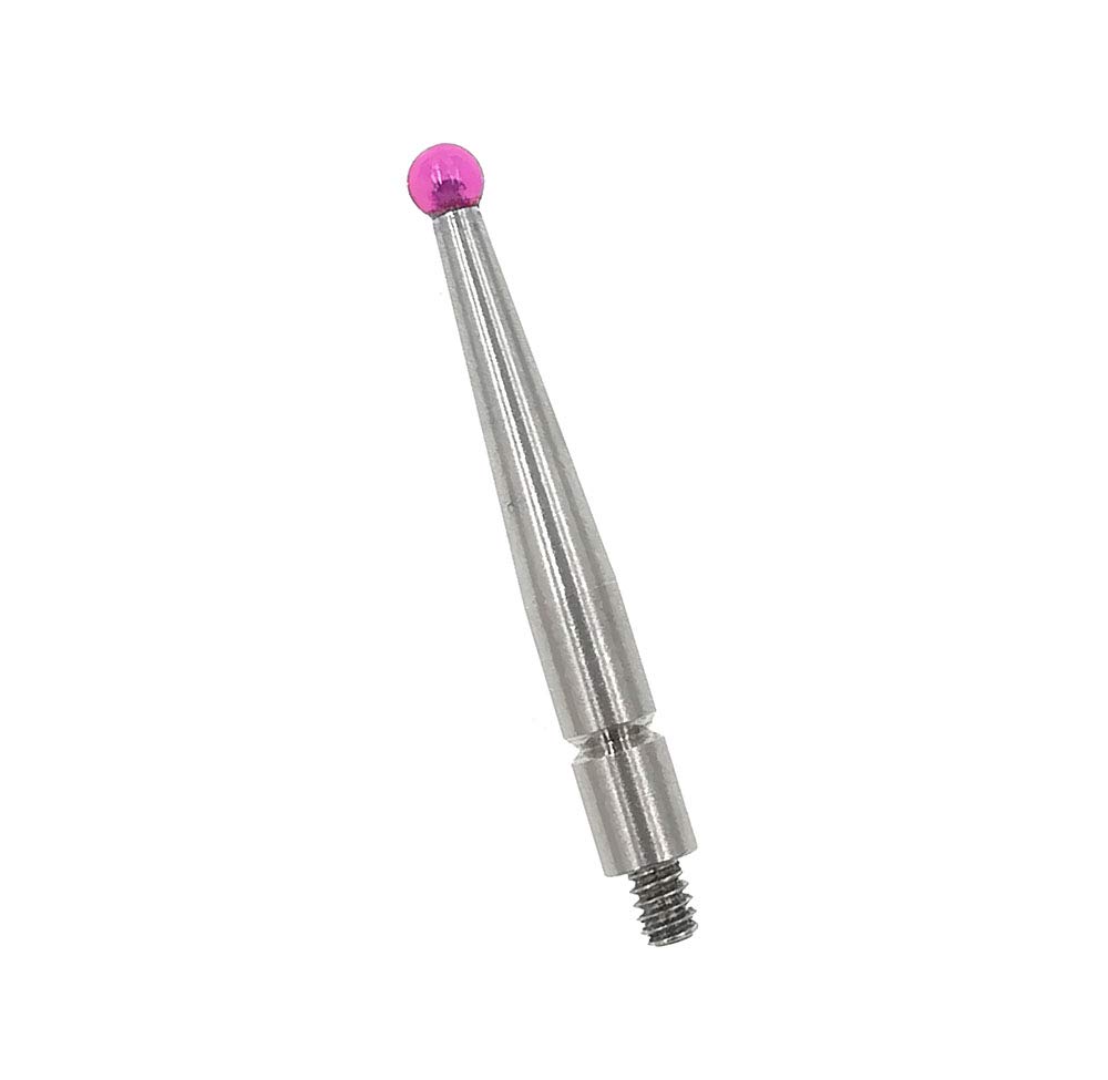 SUXING Tastatori intercambiabili per comparatori a leva, Tasti con filetto M1,6, Lunghezza 20.9mm, Sfera di rubino Ø 2 mm 21CZA201